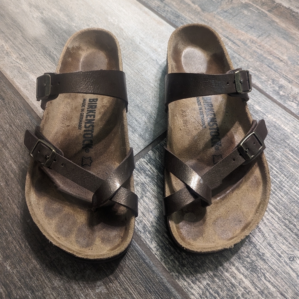 Birkenstock Mayari metallic brown sandal 37 regular